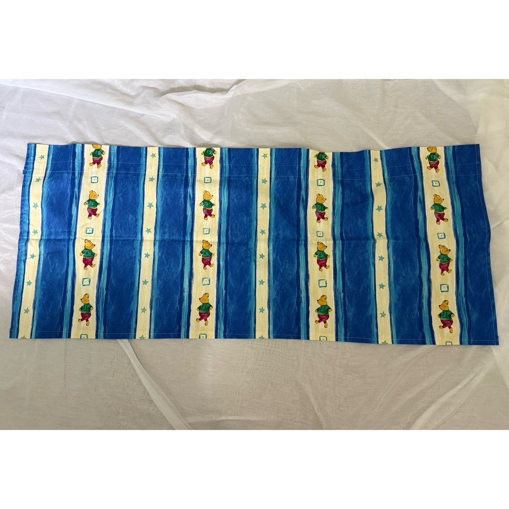 New Disney Winnie The Pooh Handmade Graphic Print Curtain Valance Nursery 54x24"